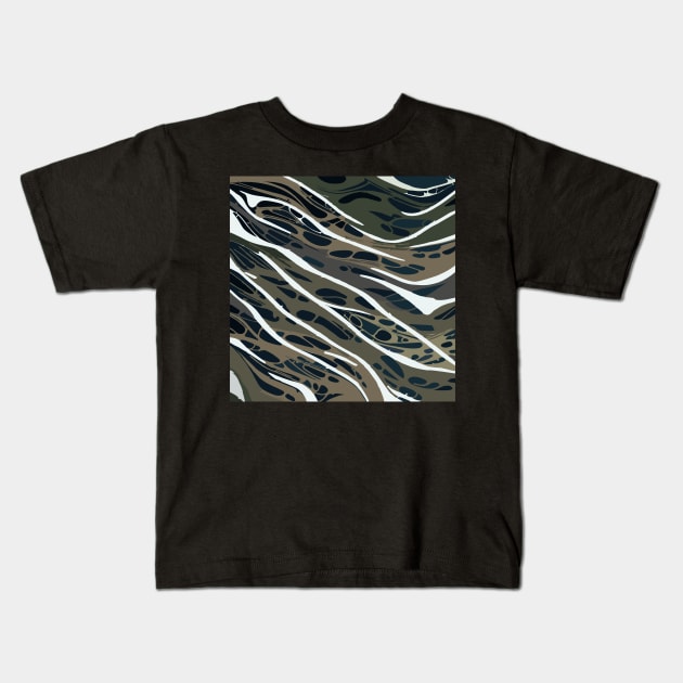 Striped Edition Kids T-Shirt by ezhar.v.b